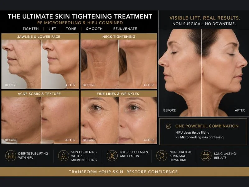 Results of combined treatment for the ultimate skin tightening treatment Witney