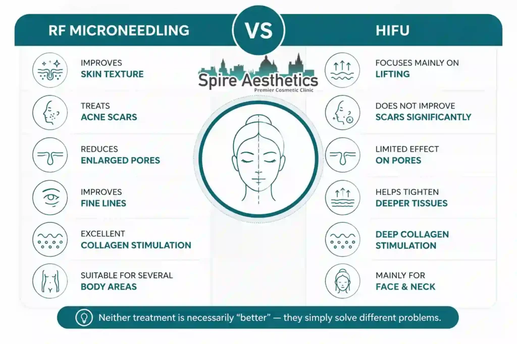 RF Microneedling vs HIFU: Which Treatment Gives Better Results Witney?